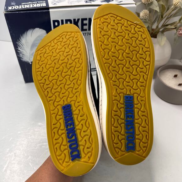 Birkenstock Pasadena Leather Nubuk Moc Toe Shoe Black Men 10/EU 43 NWB - Picture 8 of 10